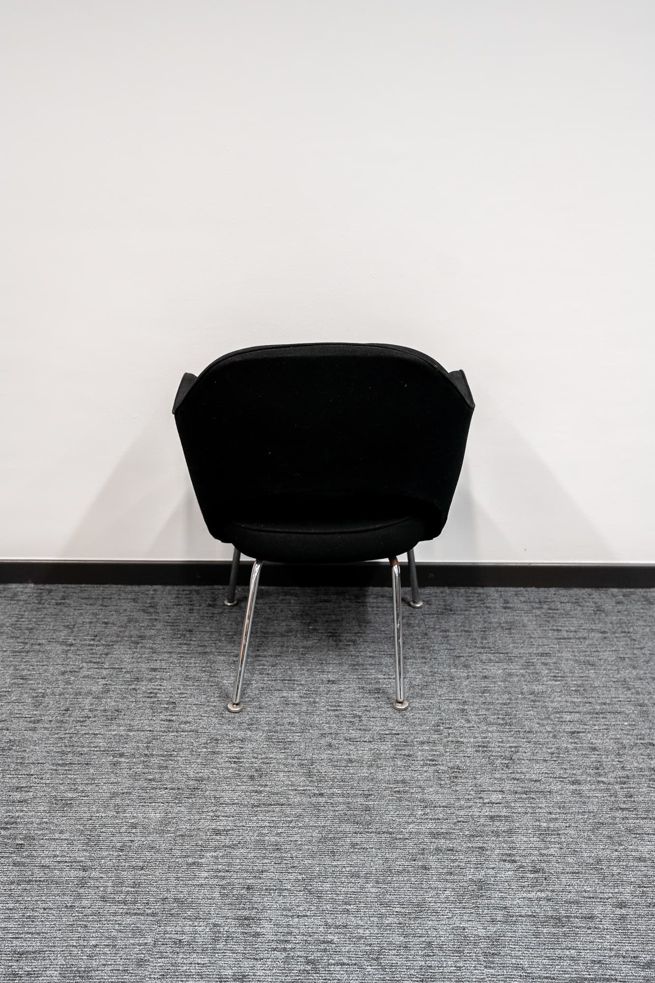 Black fabric armchair
