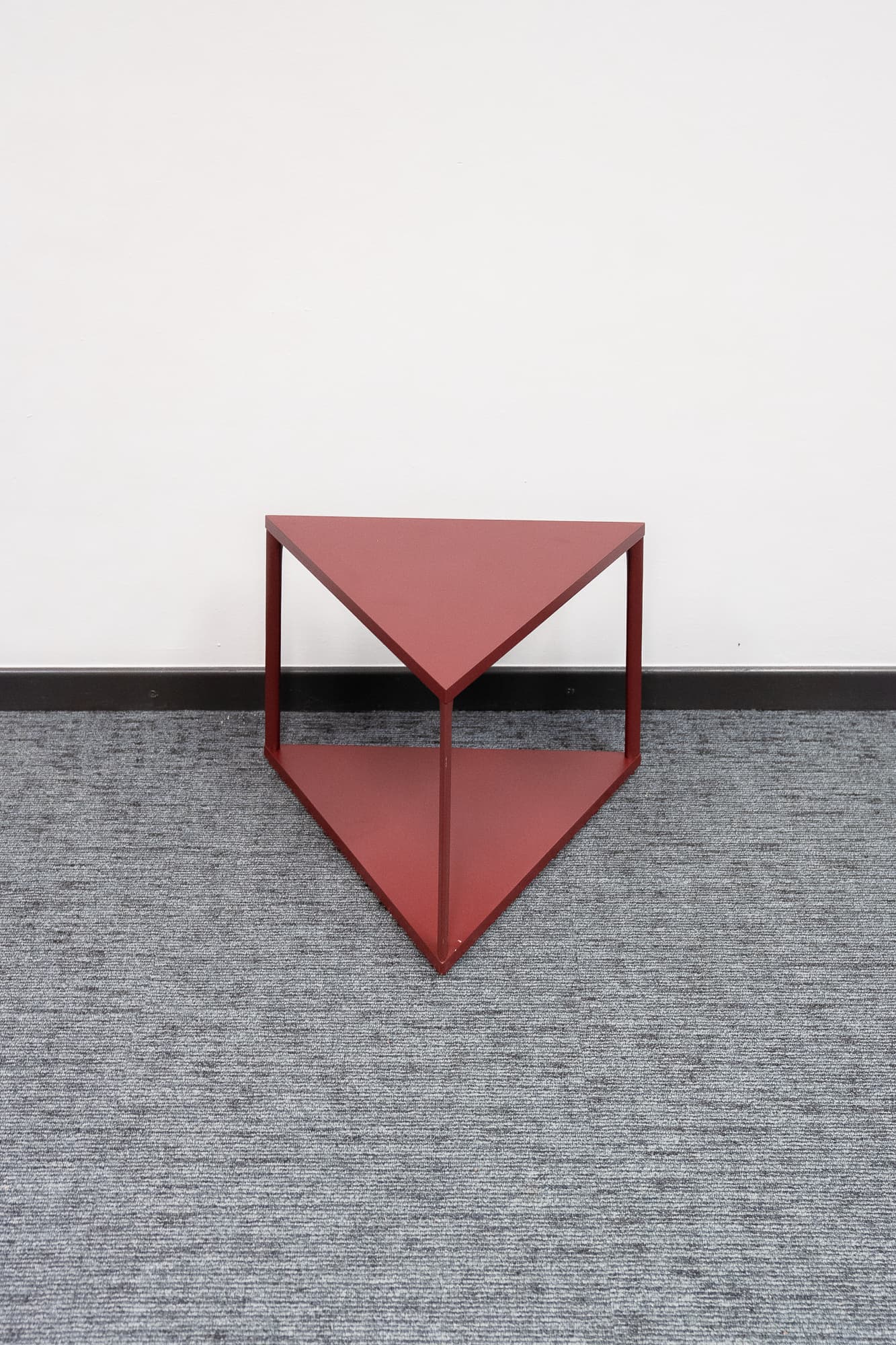 Red triangle coffee table