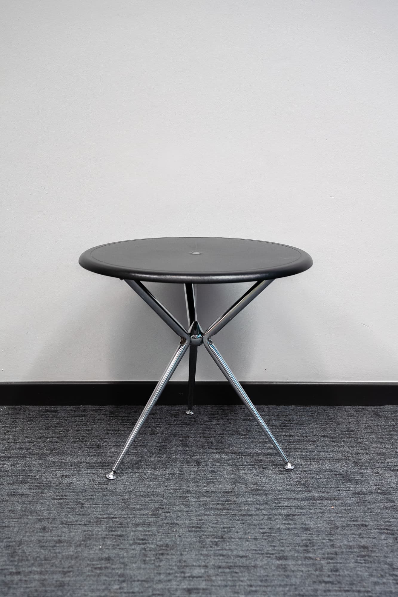 Black steel coffee table