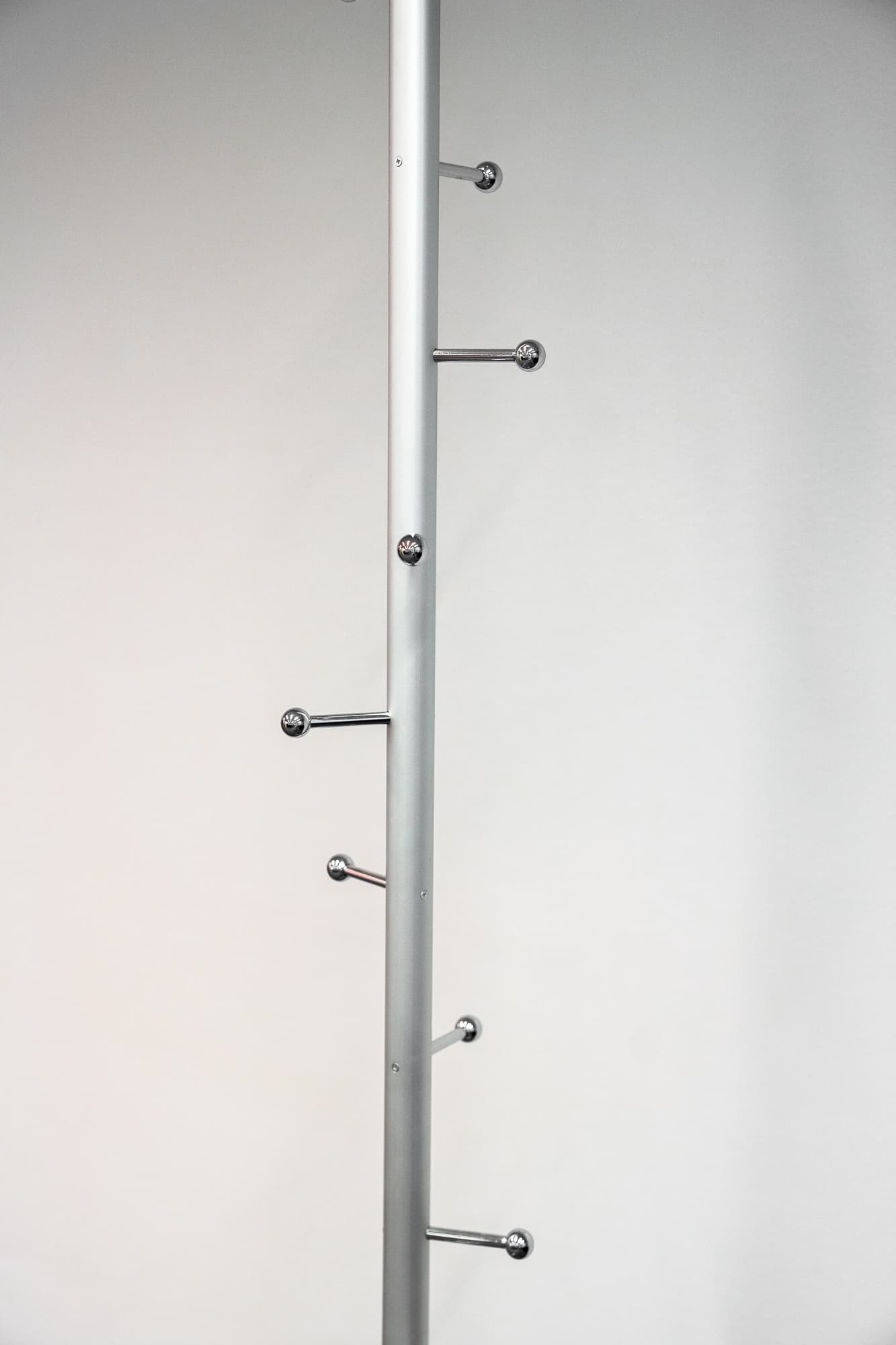 Grey metal coat rack with aluminum balls-2