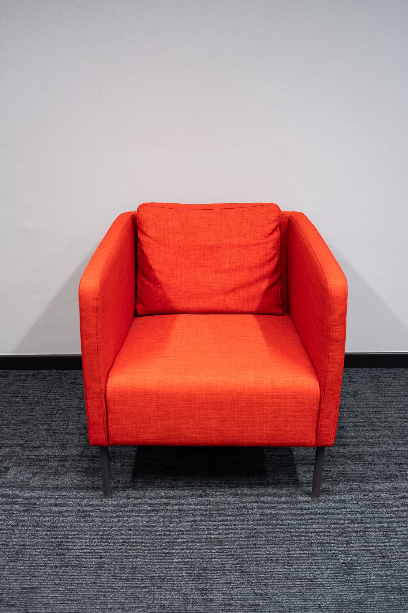 Orange armchair