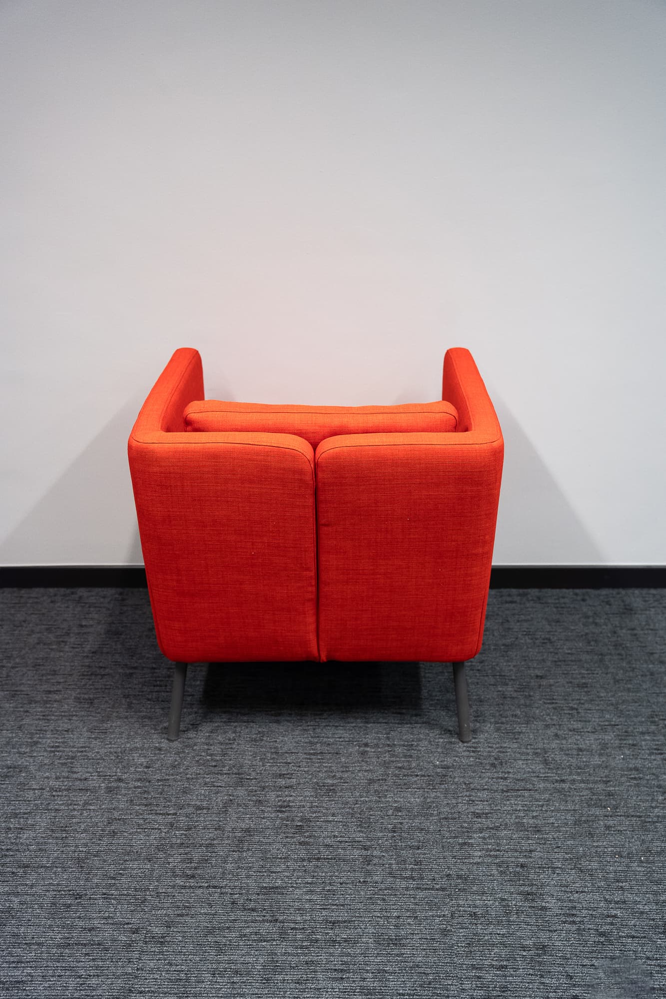 Orange armchair