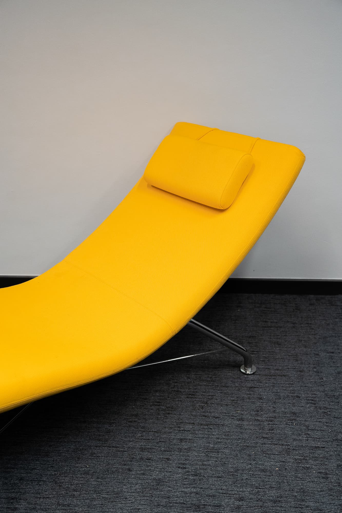 Sense yellow chaise longue from Softline