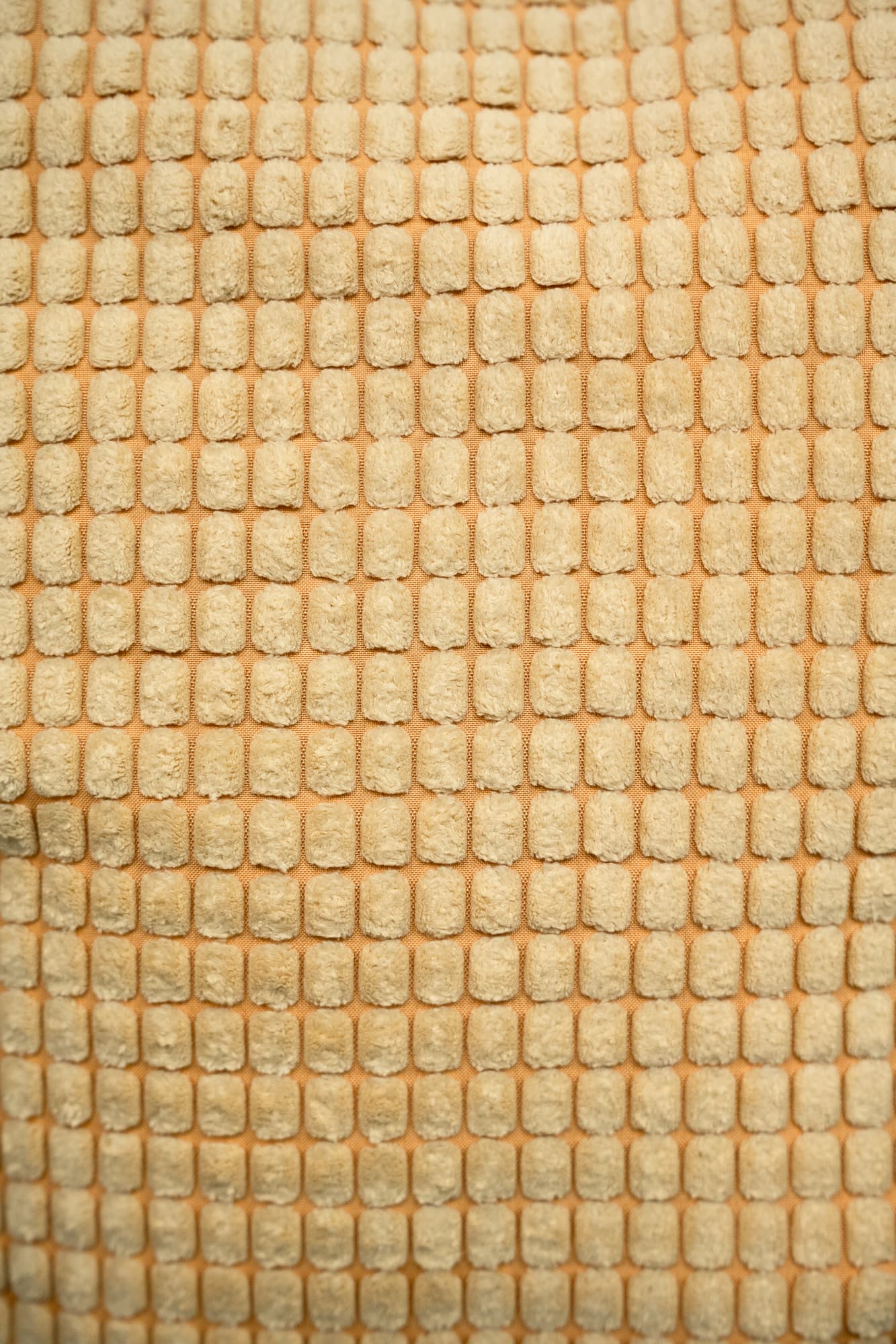 ochre waffle cushion