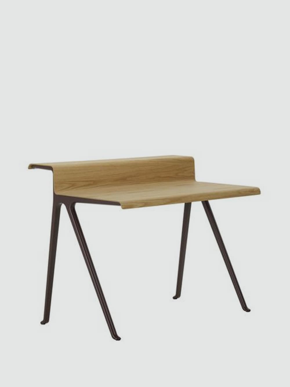 Brown wood Desk with black metal legs