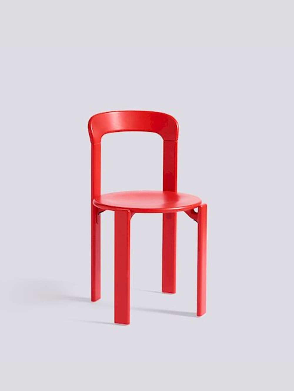 Stackable red plastic Chair