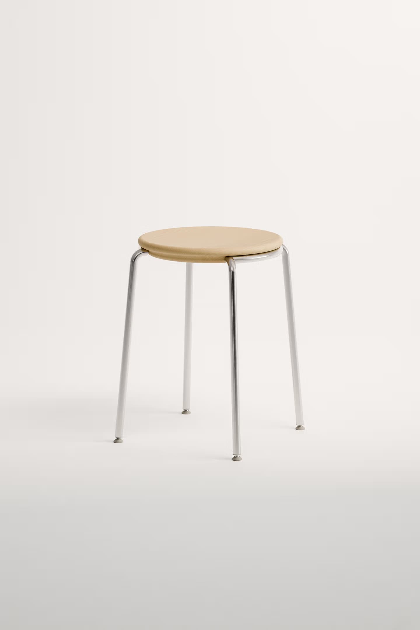 Tan wood and metal Chair